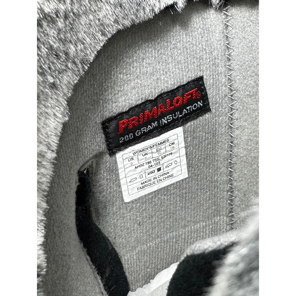 The North Face Black Suede PrimaLoft Insulated Faux Fur Tall Boots Womens 9 AHDZ